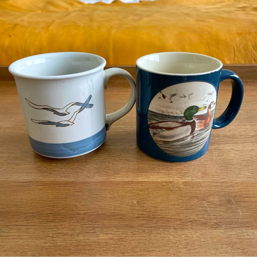 VTG Set of Bird Mugs